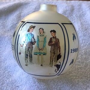 Vintage Norman Rockwell “Young Mans Fancy” Christmas bulb
